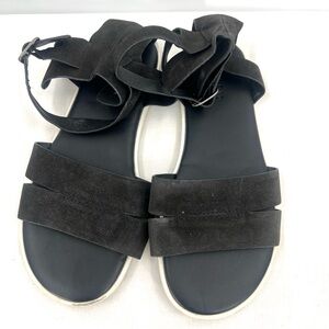 Torrid Black Strappy Sandals with Ankle Strap 11WW